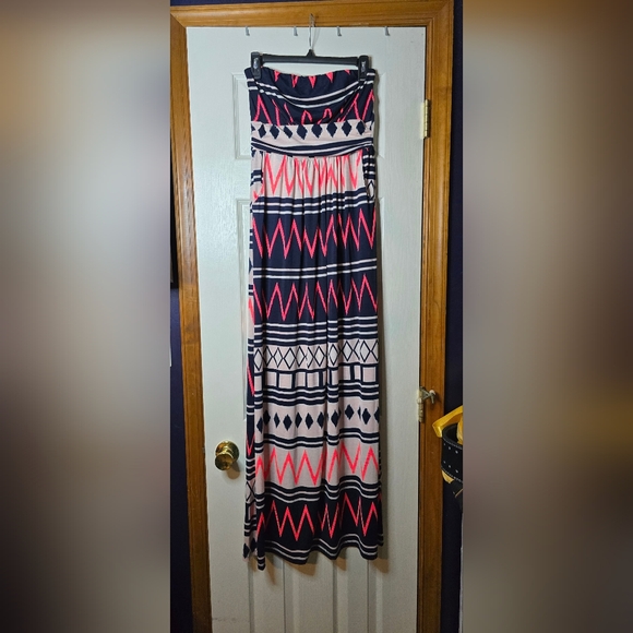 Filly Flair Dresses & Skirts - Women's Filly Flair Strapless Dress L Coastal Cowgirl Western Beach Summer